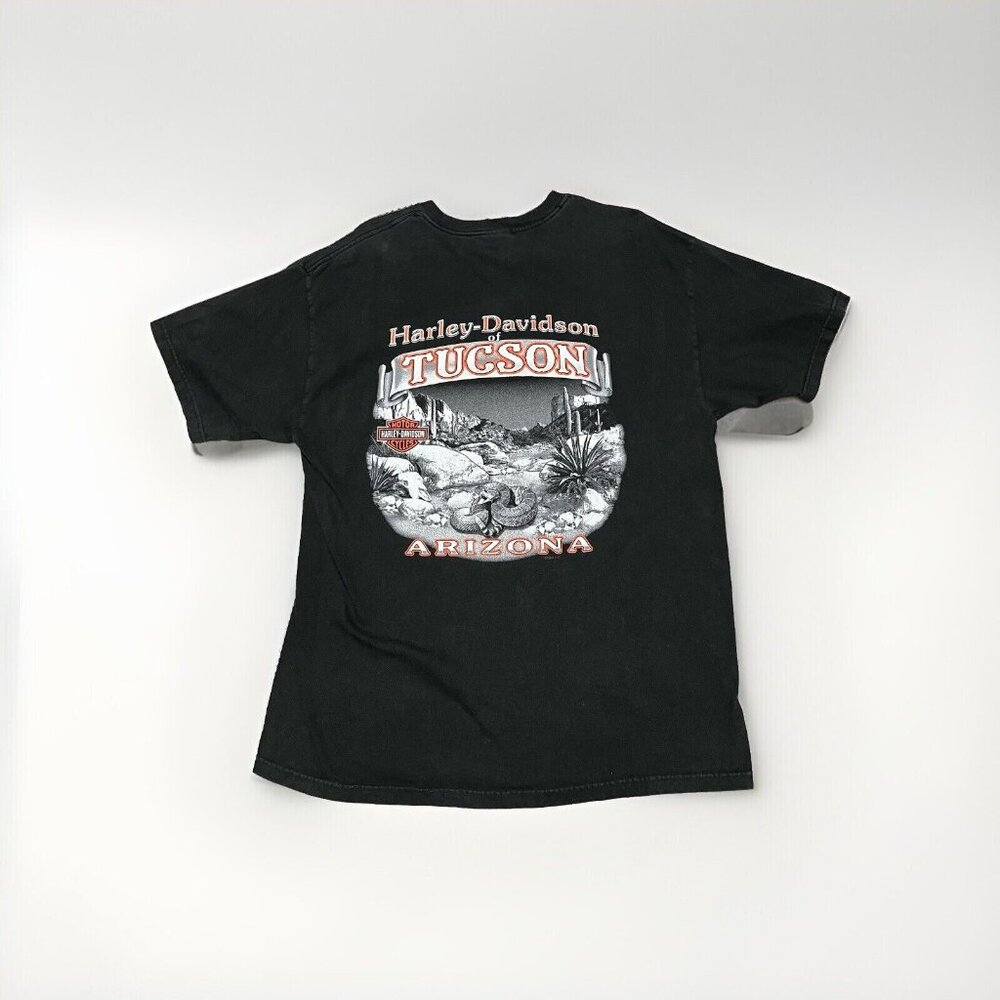 Harley Davidson Motorcycles Black Men’s Tucson Arizona T Shirt Size X-Large